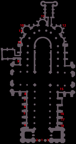 plano vidrieras Chartres Plano vidrieras Chartres